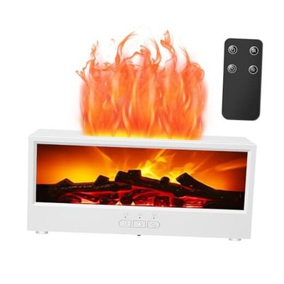 Colorful Flame Fireplace Oil Diffuser, Upgrade 7 Colors Mini Fireplace 