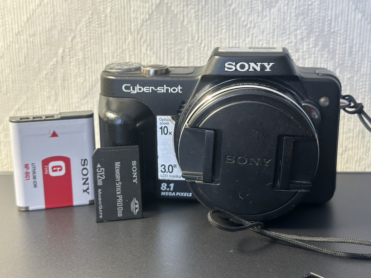 Sony Cyber-shot DSC-H10 8.1MP Digital Camera - Black for