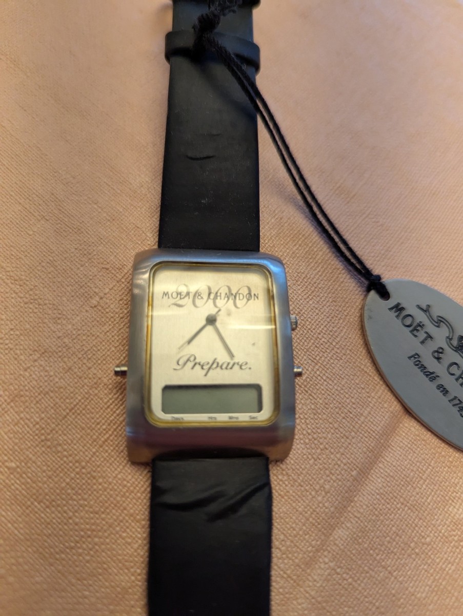 Vintage Watch, Moet Chandon Countdown to Millenium Year 2000 "PREPARE" Y2K View 2