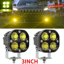 Fit 2021-2022 2023 24 Ford Bronco Front Bumper LED Fog Light Lamp 240W Combo Kit