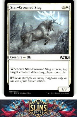 Magic the Gathering MTG Core Set 2019 Star-Crowned Stag #38 Buy 2 Get 1