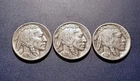 Nice 1927-P, D & S Buffalo Nickels