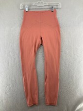 lululemon Womens Yoga Pants 4 Peach Athleisure Athletic