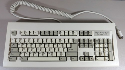 Compuadd keyboard AQ6-COMPA RT-101+ 55153 117700-001 REV C AT DIN ...