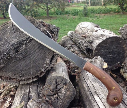 Condor Golok Machete, Griff aus Walnussholz