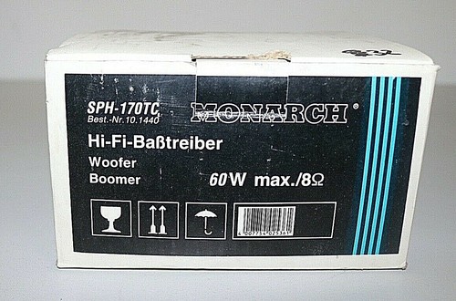 MONARCH SPH 170 TC HiFi Bass Driver SPH-170TC SPH 170 TC MONARCH - Picture 7 of 7