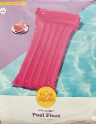   Sun Squad Inflatable Float Pool Raft Lounger Party Lay Sun Relax 67in