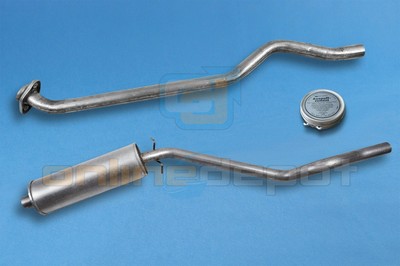 Komplette Auspuffanlage ab Kat OPEL KADETT E 1.3-2.0 Stufenheck 1985-1991 Komplette Auspuffanlage ab Kat OPEL KADETT E 1.3-2.0 Stufenheck 1985-1991