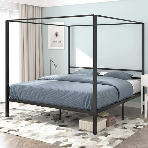 Yitahome King Size Metal Bed Frame W Headboard No Box Spring Need Heavy Duty Yitahome King Size Metal Bed Frame W, Heavy Duty King Bed Frame For Box Spring And Mattress