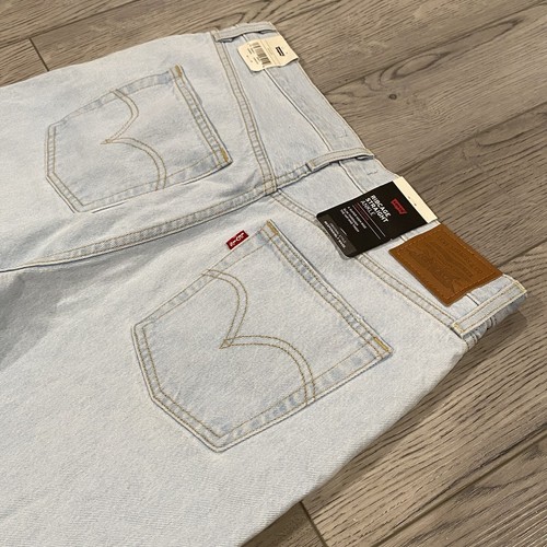 Pantalones de mezclilla Levi’s Premium para mujer Ribcage recto tobillo botón mosca azul nuevos con etiquetas - 31x27 - Imagen 7 de 12