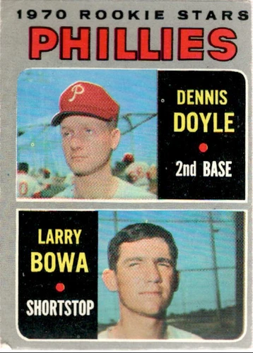 1970 Topps #539 Denny Doyle/Larry Bowa VG+ Very Good Plus RC Rookie Phi ID:40372