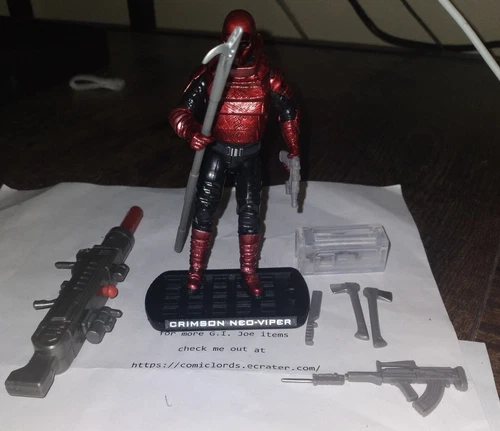 Crimson Neo-Viper 100% Complete Rise of Cobra ROC G.I. Joe GI JOE GIJOE
