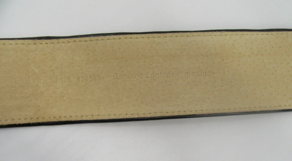 Cinturón de cuero con estampado animal de crin de caballo CALVIN KLEIN talla mediana Foto 3 de 4