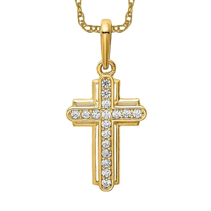 Oro Amarillo Piedra Collares y colgantes De moda religiosa