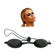 Black Flexible Tanning Goggles UV UVA UVB Eye Protection Glasses Adjustable