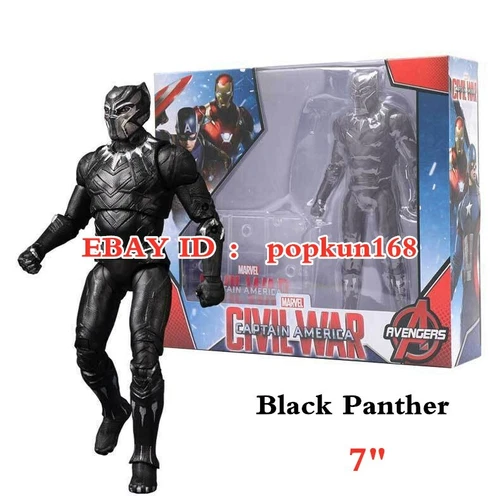 Figura de acción Black Panther Marvel Avengers Legends héroes de cómic 7" juguetes para niños