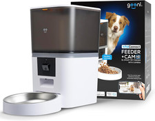 6L Smart Pet Feeder with Camera, 1080P HD, Night Vision, Two-Way Audio, Pre-Reco