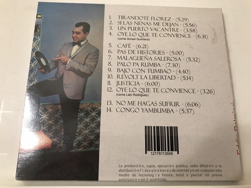 RARE cd SALSA Eddie Palmieri (RIP) & Friends bajo con tumbao NEW & SEALED - Picture 2 of 2
