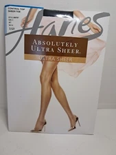 Hanes Absolutely Ultra Sheer Size C Jet Control Top Panty Hose Style Q00707