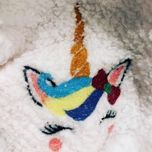 embroidered Soap Pockets Girls Unicorn Set Of 3 - Picture 4 of 5