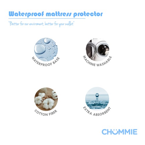 Protector de cama acolchado impermeable Chummie para enuresis niños y adultos - Imagen 8 de 31