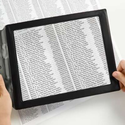 Lupa para leer libros lente de aumento hoja de lectura