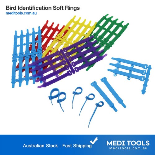Identification Bands, Leg, Rings, Poultry, Chicken, Tag, Soft, Adjustable, 10Pcs - Picture 2 of 4