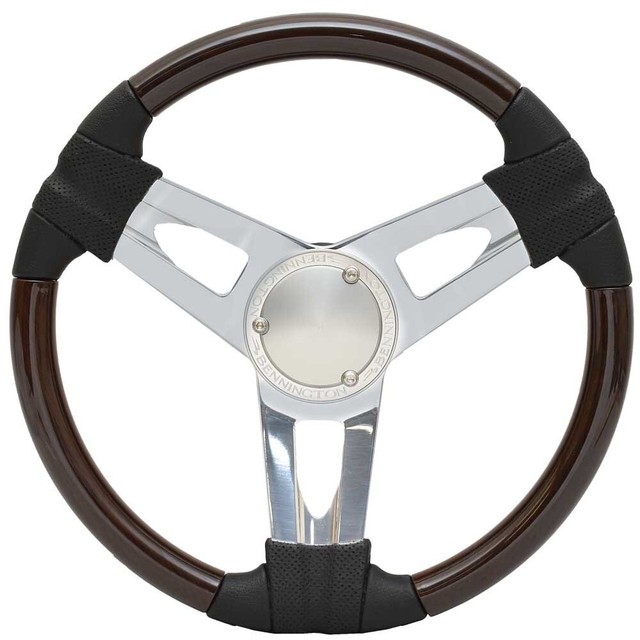 Bennington Pontoon Boat Steering Wheel 30103841BN3 15 Inch Teak eBay