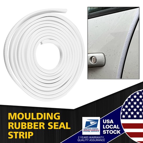Soft Rubber Flexible White Door Edge Guard Scratch Paint Protection