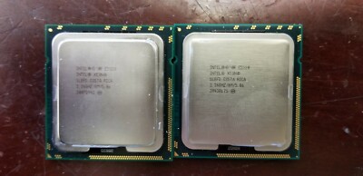 Lot of 2 Intel Xeon Quad Core E5520 2.26Ghz SLBFD LGA1366 Processor CPU