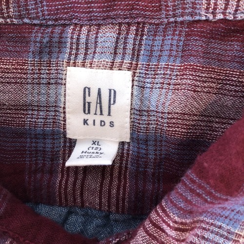 Gap Kinder Jungen XL 12 (husky) Langarm Hemd mit Knopfleiste kariert - Bild 7 von 17
