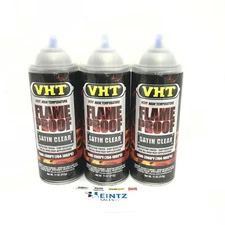 VHT SP115-3 PACK SATIN CLEAR High Temperature Flame Proof Header Paint - 11 oz
