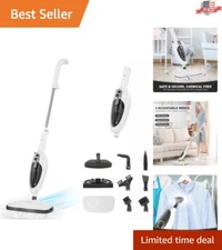 10-in-1 Detachable Steam Mop: Powerful 1200W Cleaner with Microfiber Pads