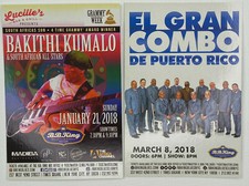 El Gran Combo ad flyer handbill NYC BB King concert 2018 Bakithi Kumalo