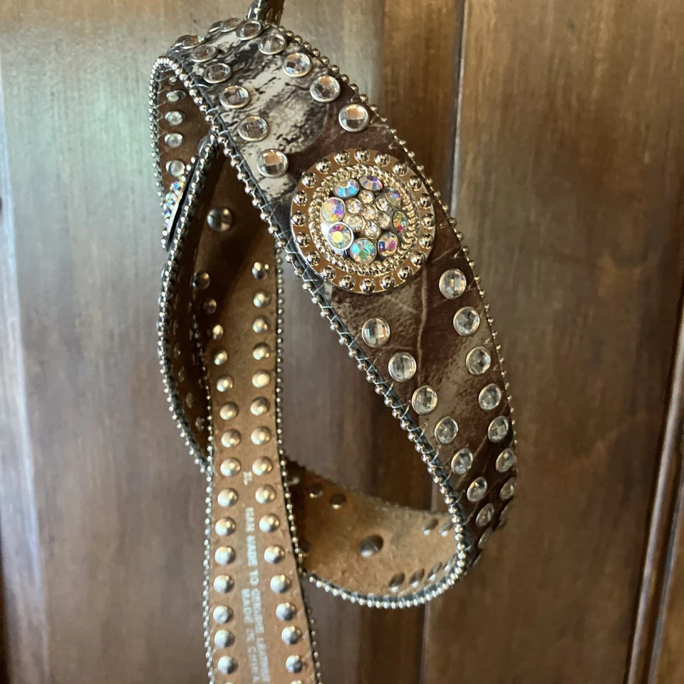 Blazin Roxx Women's Rhinestone Western Cowgirl BELT Camo  Size XL N35120222 - Image 4 of 4