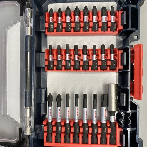 Bosch Custom Case System 24 Piece 1/4-Inch Impact Tough Driver Bit Set W/Adapter - Picture 4 of 5