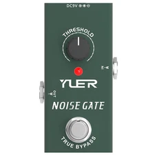 YUER RF-15 Electric Guitar Pedal Noise Gate Metal Shell True Bypass DC 9V