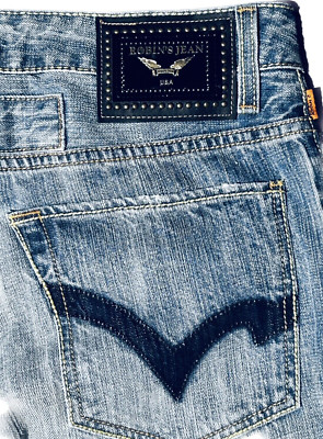 New Authentic Robins Jeans Antique Design Style R558338LK Size 36