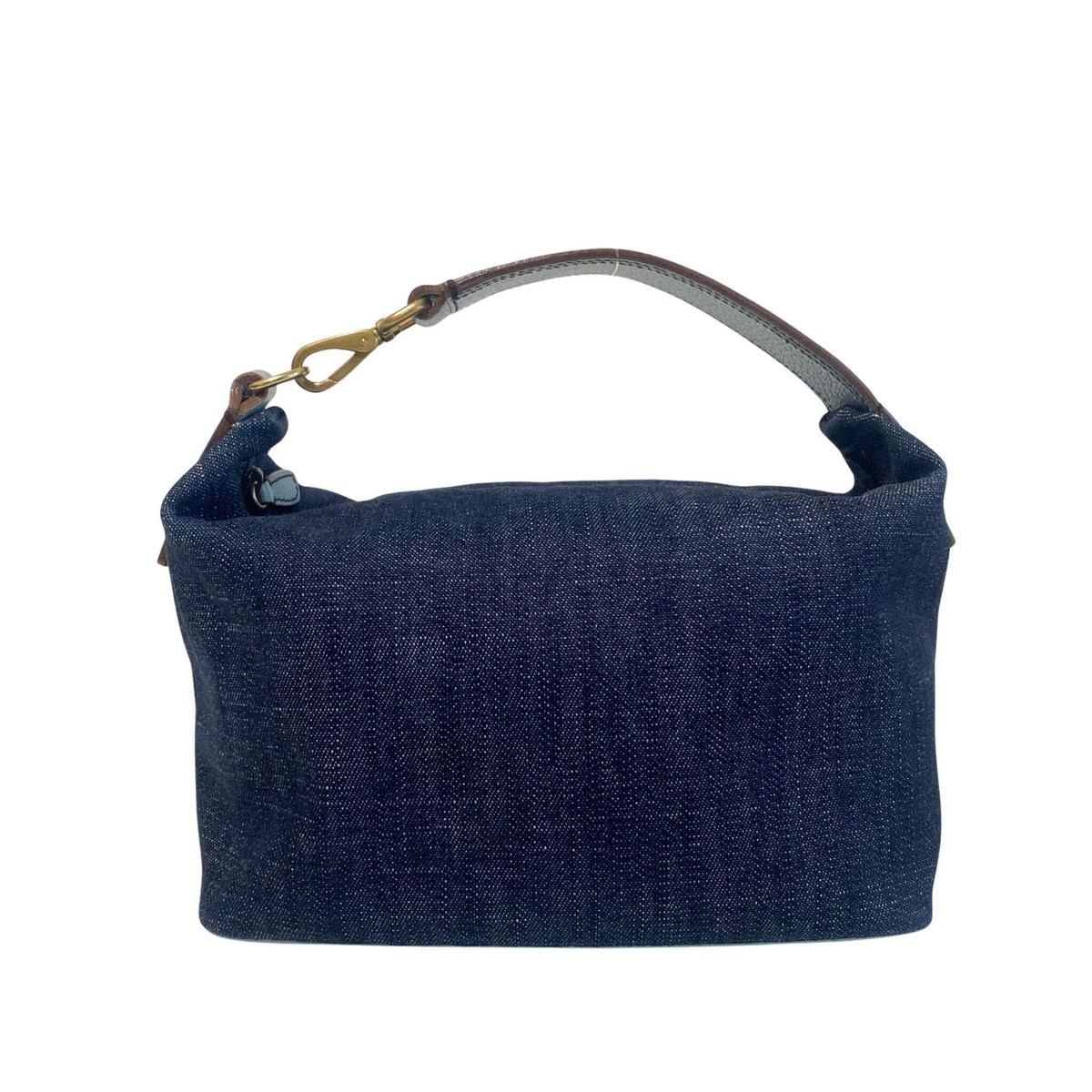 バッグ 90s miumiu archive denim men's bag studs SOLD 🪁 MIU MIU - Denim Shoulder Bag Leather strap Made in