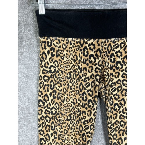 PINK Victorias Secret Animal Print Pull On Cropped Leggings Womens Size Medium - Picture 6 of 16