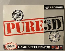 Canopus pure 3d pure3d 6mb 3dfx Voodoo pci... with "i got a canopus" sticker 
