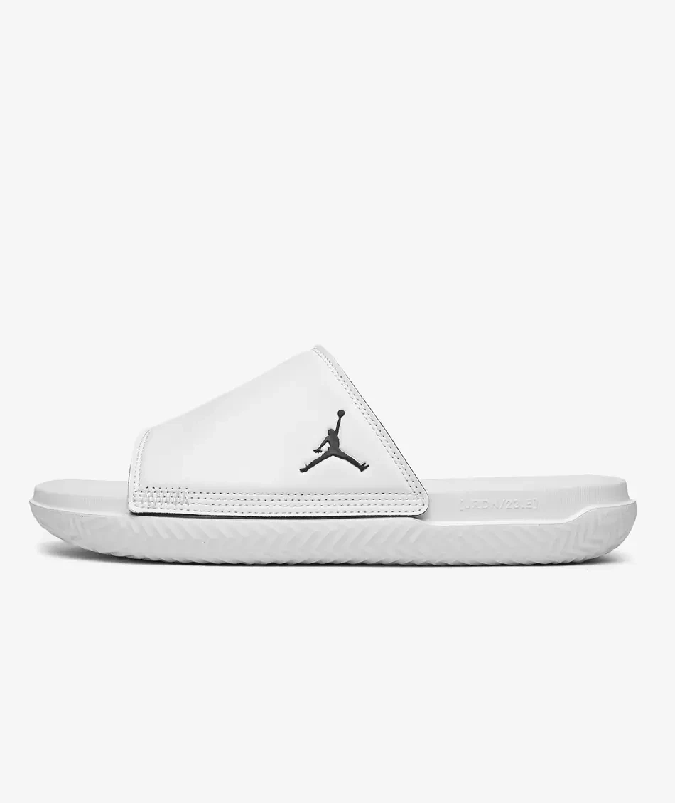 Nike Jordan Play Sliders DC9835 110 da uomo bianco nero taglia UK 10 EU 45