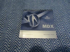 2005 ACURA MDX QUICK START GUIDE OWNER'S MANUAL SUPPLEMENT