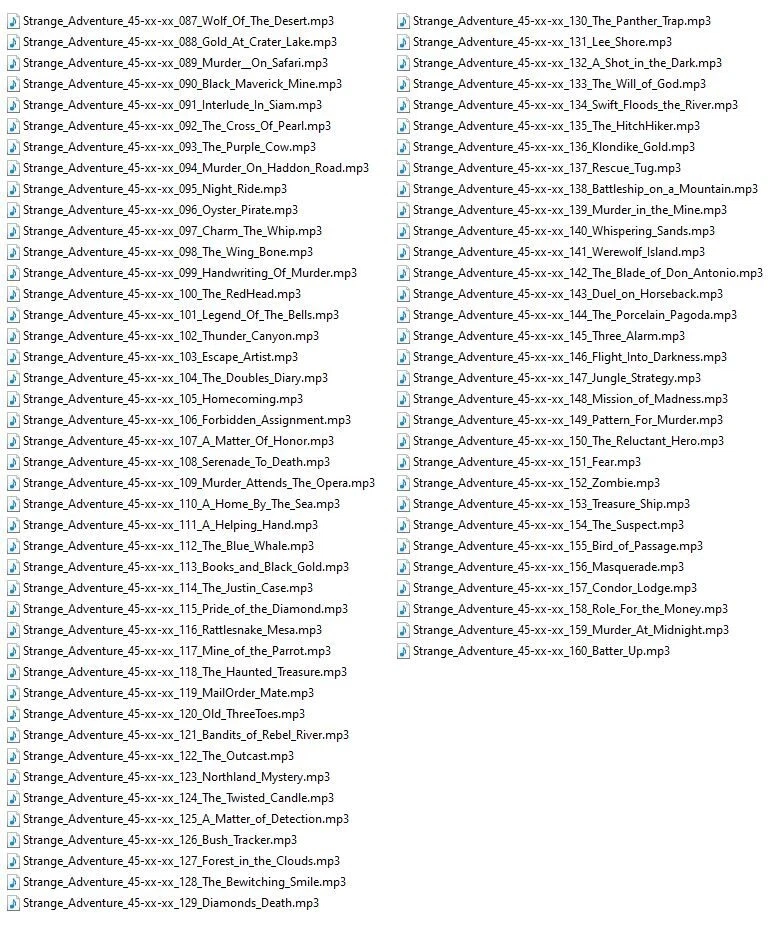 STRANGE ADVENTURE 160 Classic Oldtime Radio Shows MP3 OTR On USB Flash Drive - Image 4 of 4