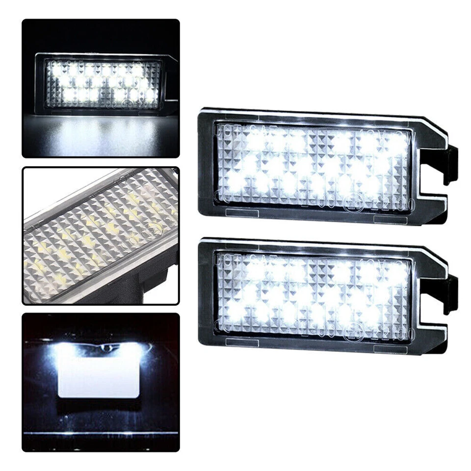 2 x License Plate Light For Jeep Grand Cherokee 2014-2022 Fiat 500 2013-2019 AU - image 2 of 4