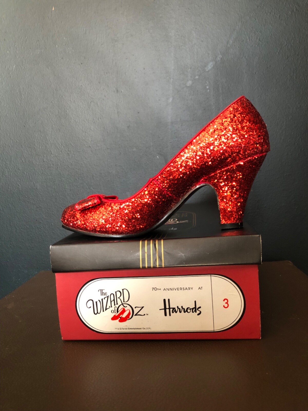 Harrods Limited Edition 70th Year Anniversary Wizard of Oz Ruby Slippers UK 3