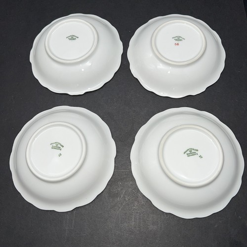JOHANN HAVILAND BAVARIA GERMANY "BLUE GARLAND" (4) BERRY BOWLS 5 1/8" - Picture 5 of 7