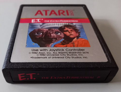 Atari 2600 – E.T. The Extra-Terrestrial, Version PAL En Boîte – RARE