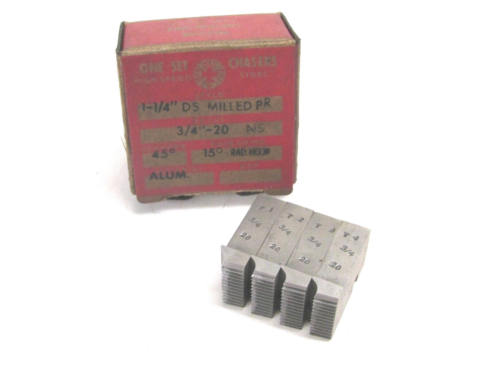 (4) GEOMETRIC INSERT CHASERS, 1-1/4
