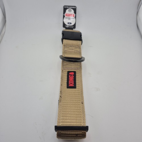 KONG Max HD Ultra Durable Tan XL Neoprene Padded Adjustable Dog Collar Belt - Picture 3 of 8